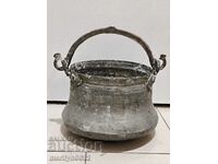 Old copper cauldron, copper, cauldron copper vessel menche