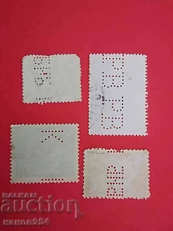 Δημοπρασία Γραμματόσημα με διάτρηση εταιρείας. Δημοπρασία Γραμματόσημα με διάτρηση εταιρείας.