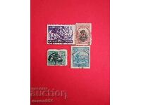 Postage stamps with company perforation.