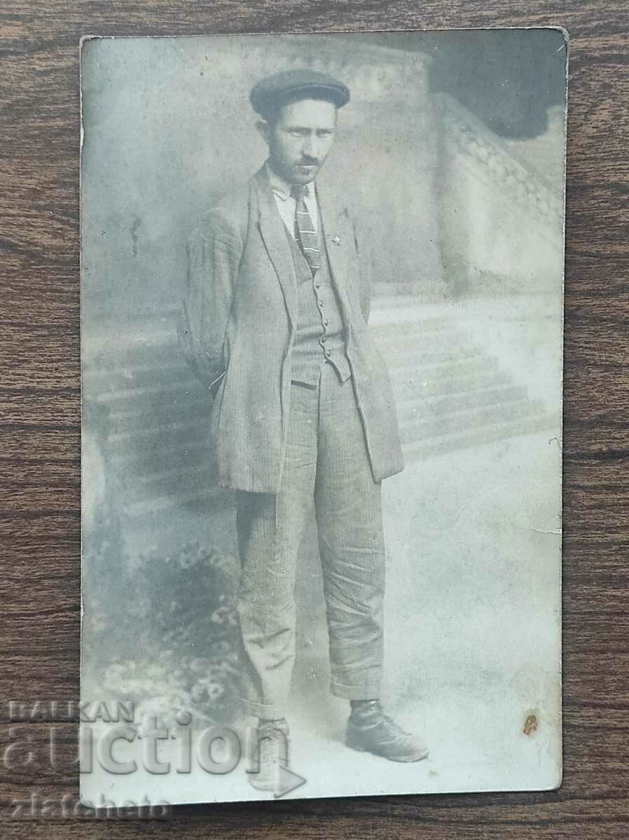 Стара снимка Царство България - П.Грънчаров след ареста 1924
