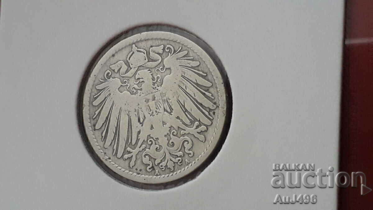 10 pfennig 1898 --- монета с матричен гланц! - 5