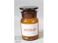 Old Glass Apothecary Bottle Jar Pharmacy ARGYROLUM