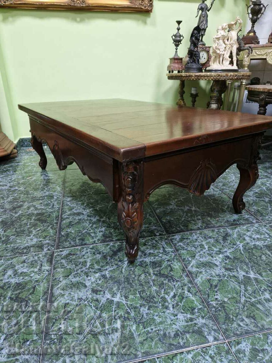 Μοναδικό Μεγάλο Τραπεζάκι Σαλονιού Antique Dutch - 6 Μοναδικό Μεγάλο Τραπεζάκι Σαλονιού Antique Dutch - 6