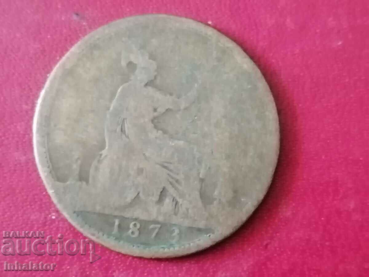 1873 1 penny