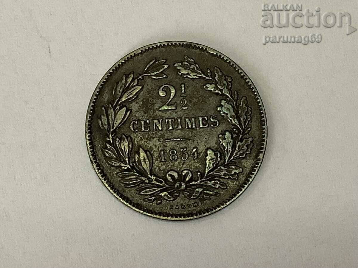Luxembourg 2 1/2 centimes 1854