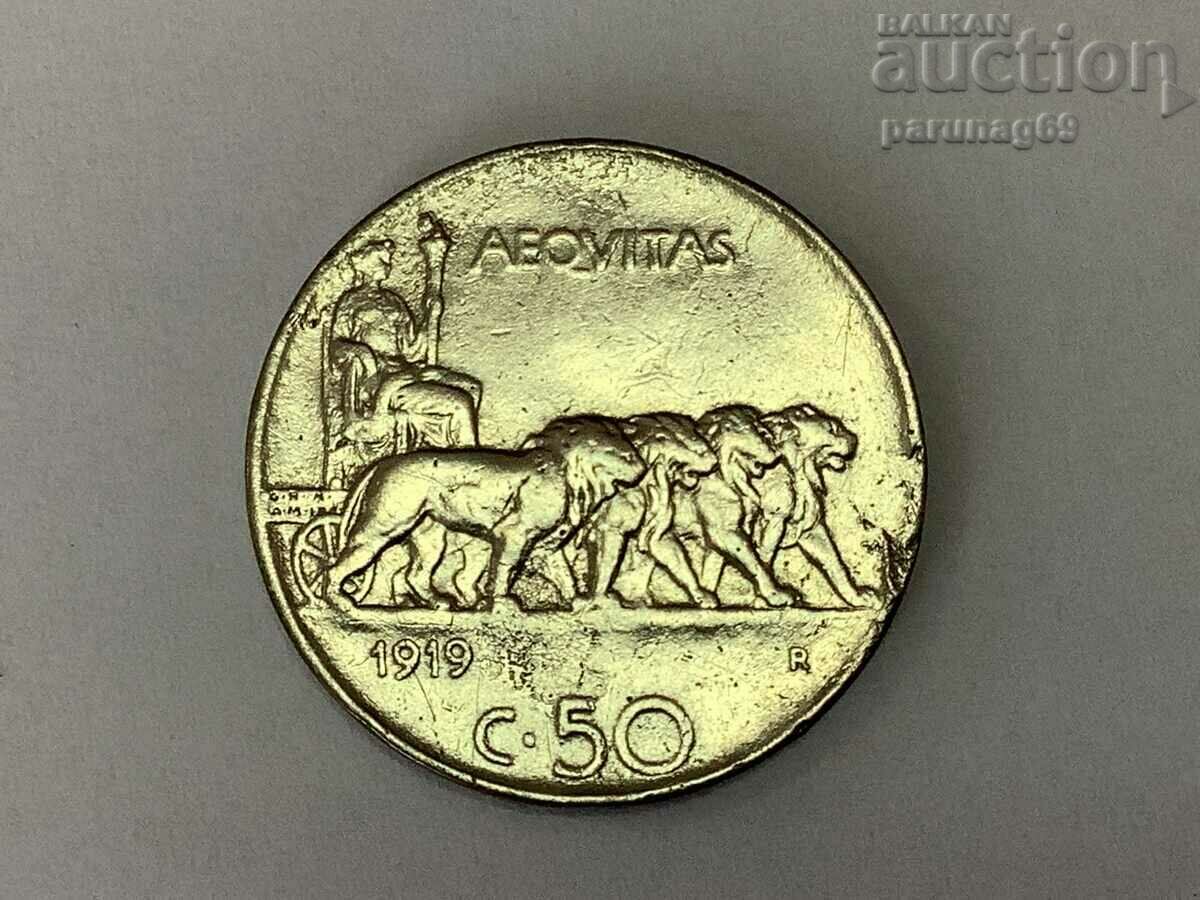 Italy 50 centesimi 1919