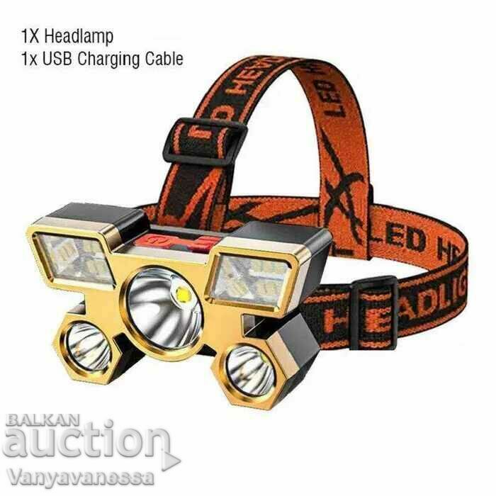 2 pieces Headlamp with 4 brightness levels promo set