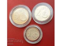 Finlanda-lot monede de 3 euro 2015 în capsule