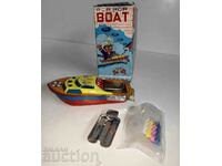 TIN BOAT CANDLE BOX CHILDREN'S TOY