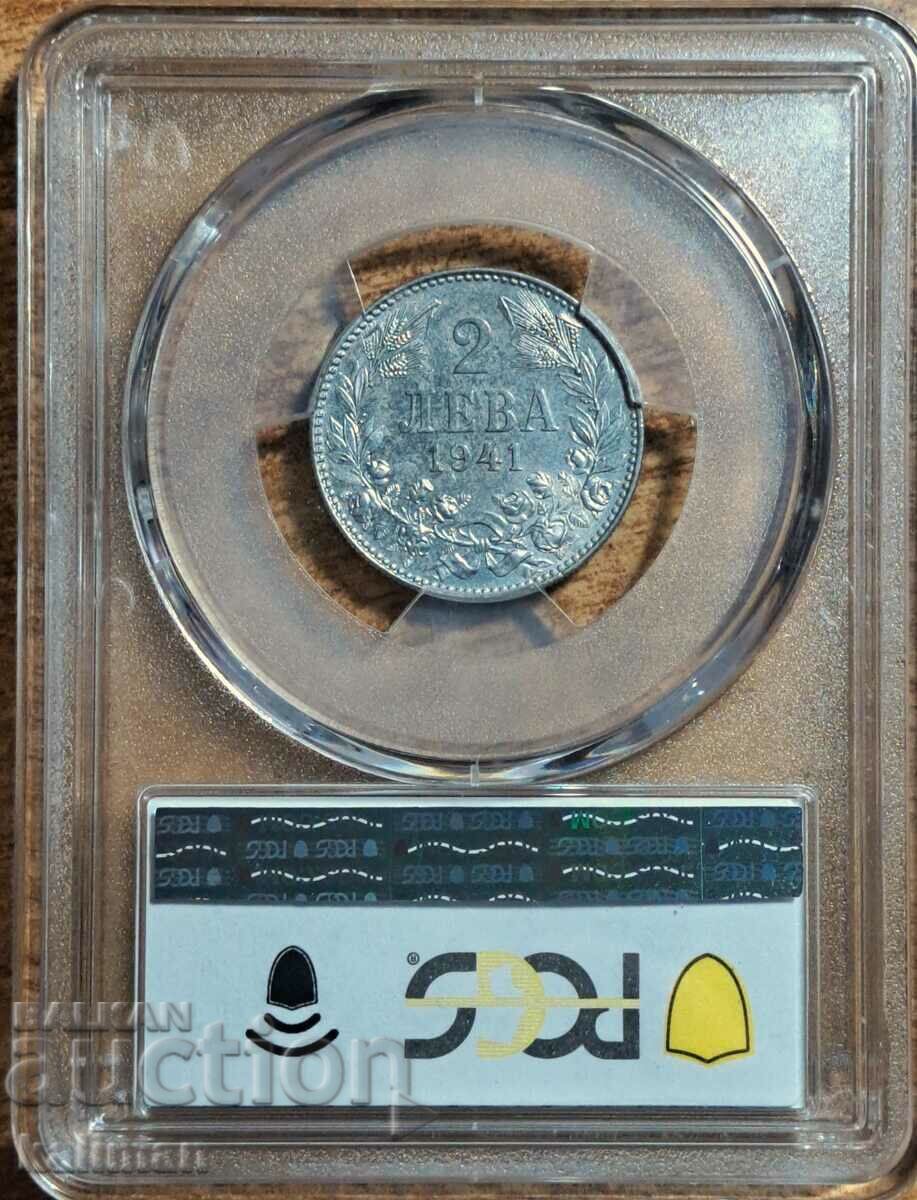 monedă 2 BGN 1941 PCGS MS 63 cu preț € 2300.00 | 4498.41 BGN