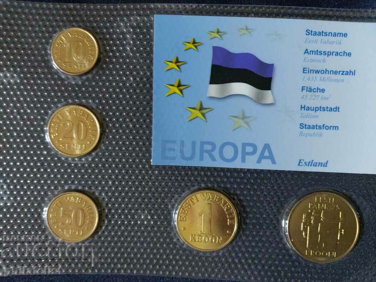 Estonia 1992-2002 - Complete set of 5 coins with price 22.00 BGN | € 11.25 Estonia 1992-2002 - Complete set of 5 coins with price 22.00 BGN | € 11.25