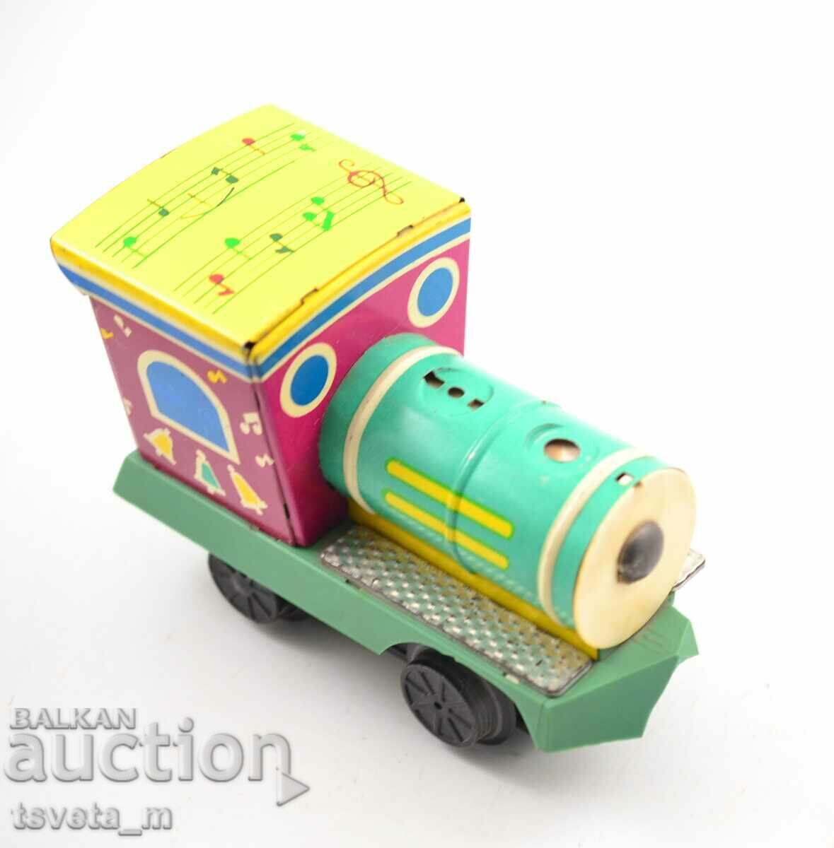 Auction  Mechanical tin toy locomotive USSR, soc
