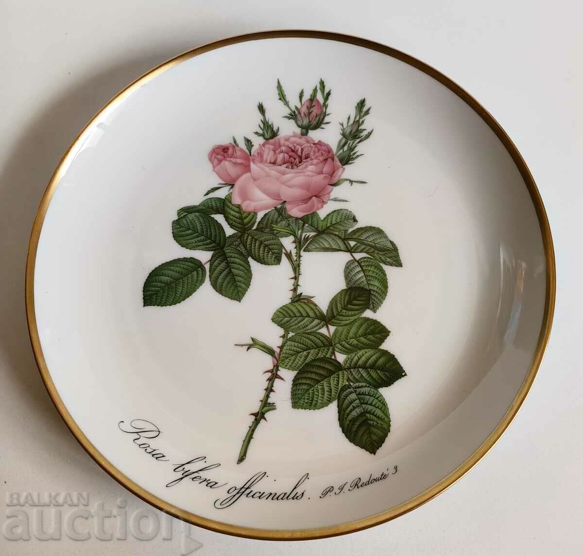 PORCELAIN PLATE ROSES FOR WALL