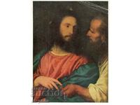 Стара картичка - Изкуство - Тициан, Иисус Христос