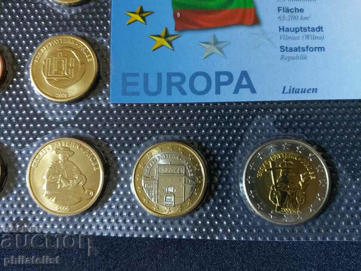 Trial Euro Set - Lithuania 2006 with price 22.00 BGN | € 11.25 Trial Euro Set - Lithuania 2006 with price 22.00 BGN | € 11.25