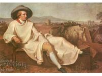 Old postcard - Art - Tischbein, Goethe in the field