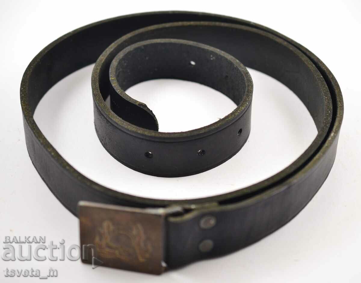 Auction Fireman's leather belt Auction Fireman's leather belt