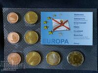 Trial Euro set - Jersey 2006, 8 coins