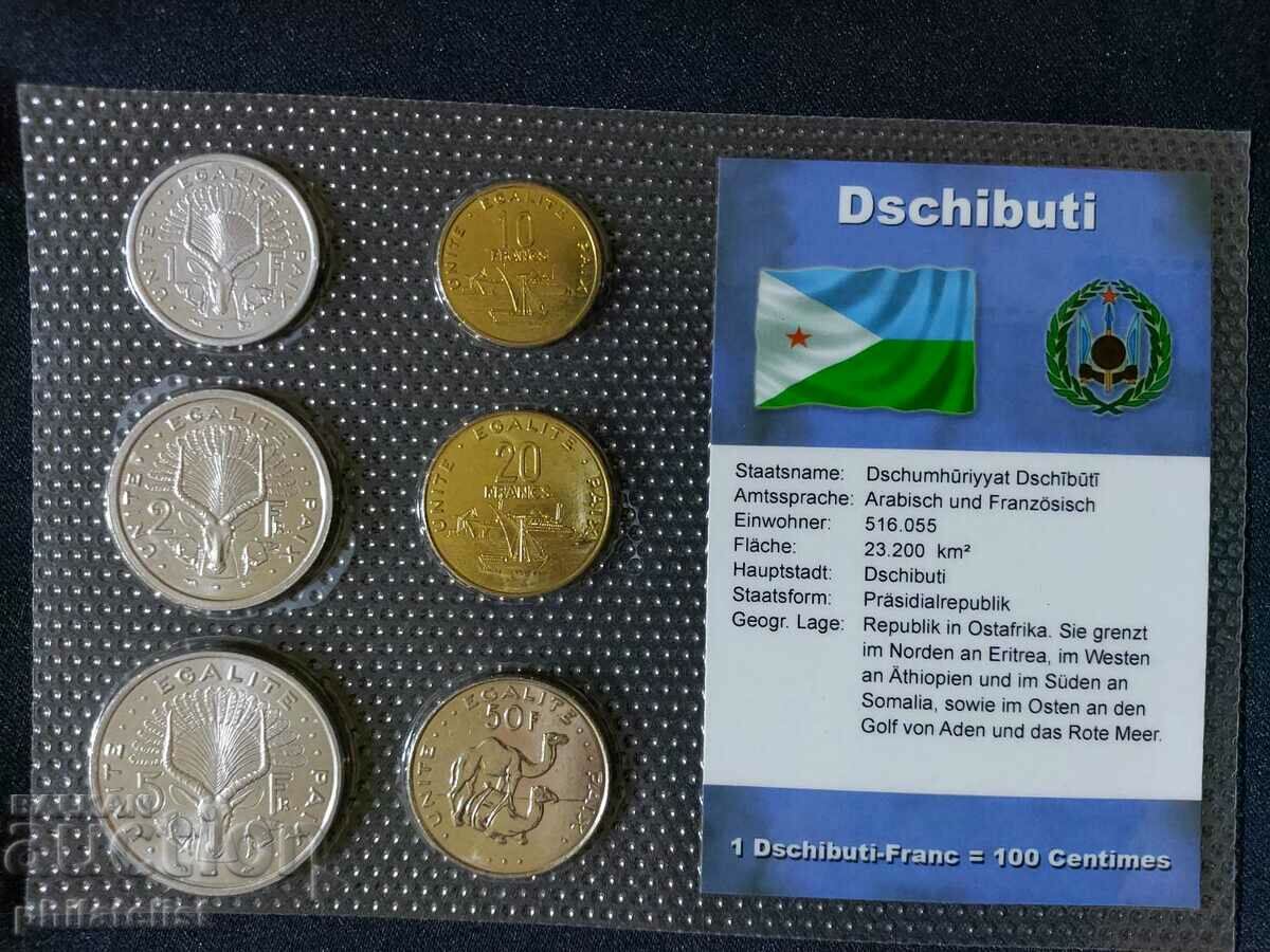 Complete set - Djibouti 1991-2010, 6 coins
