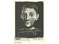 Carte poștală veche - Artă - P.Picasso, Portretul unui tânăr