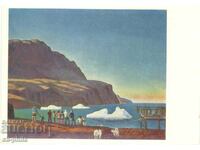 Carte poștală veche - Artă - Rockwell Kent, Groenlanda