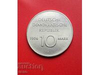 Germany-GDR-10 stamps 1974-25 years GDR