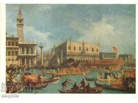 Old postcard - Art - Antonio Canaletto, Venice