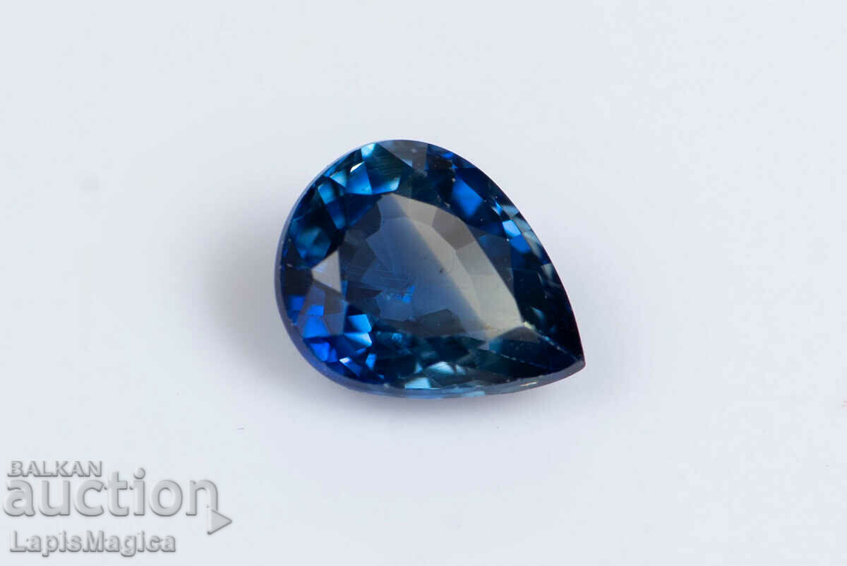 Blue Sapphire 0.45ct Heated Teardrop Cut #1