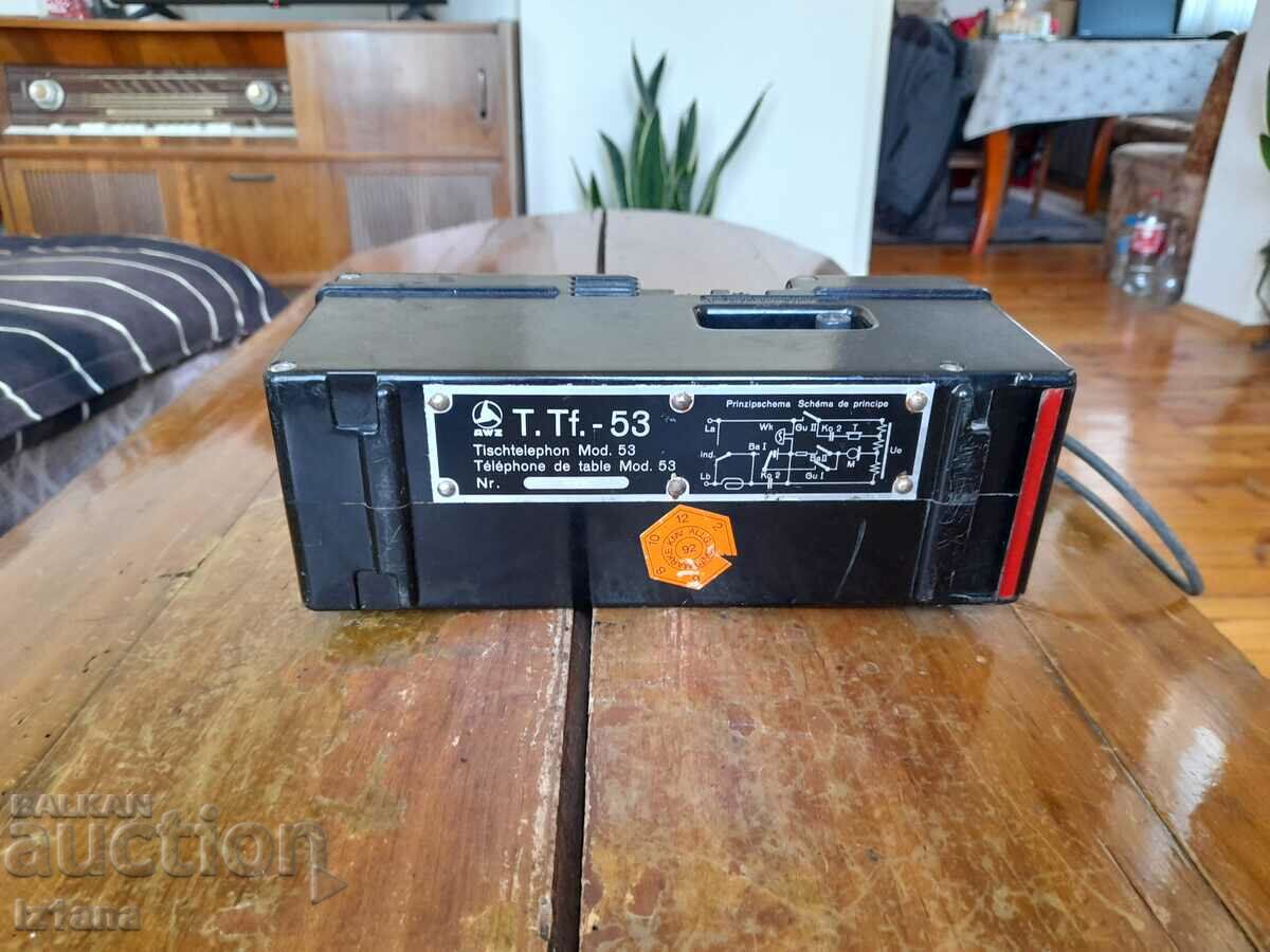Old military telephone set T.TF -53 - 7 Old military telephone set T.TF -53 - 7