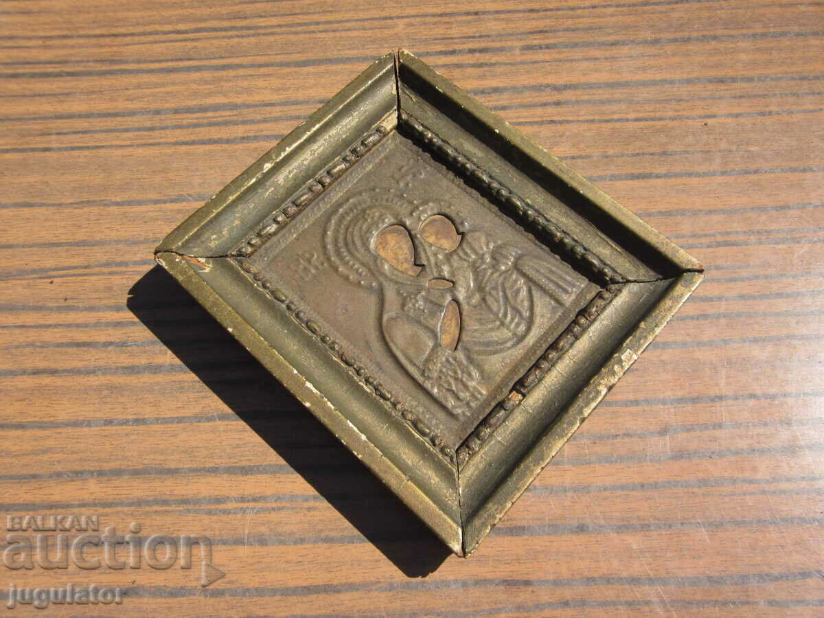 Delivery of Kingdom of Bulgaria old domestic icon Virgin Mary with the Child