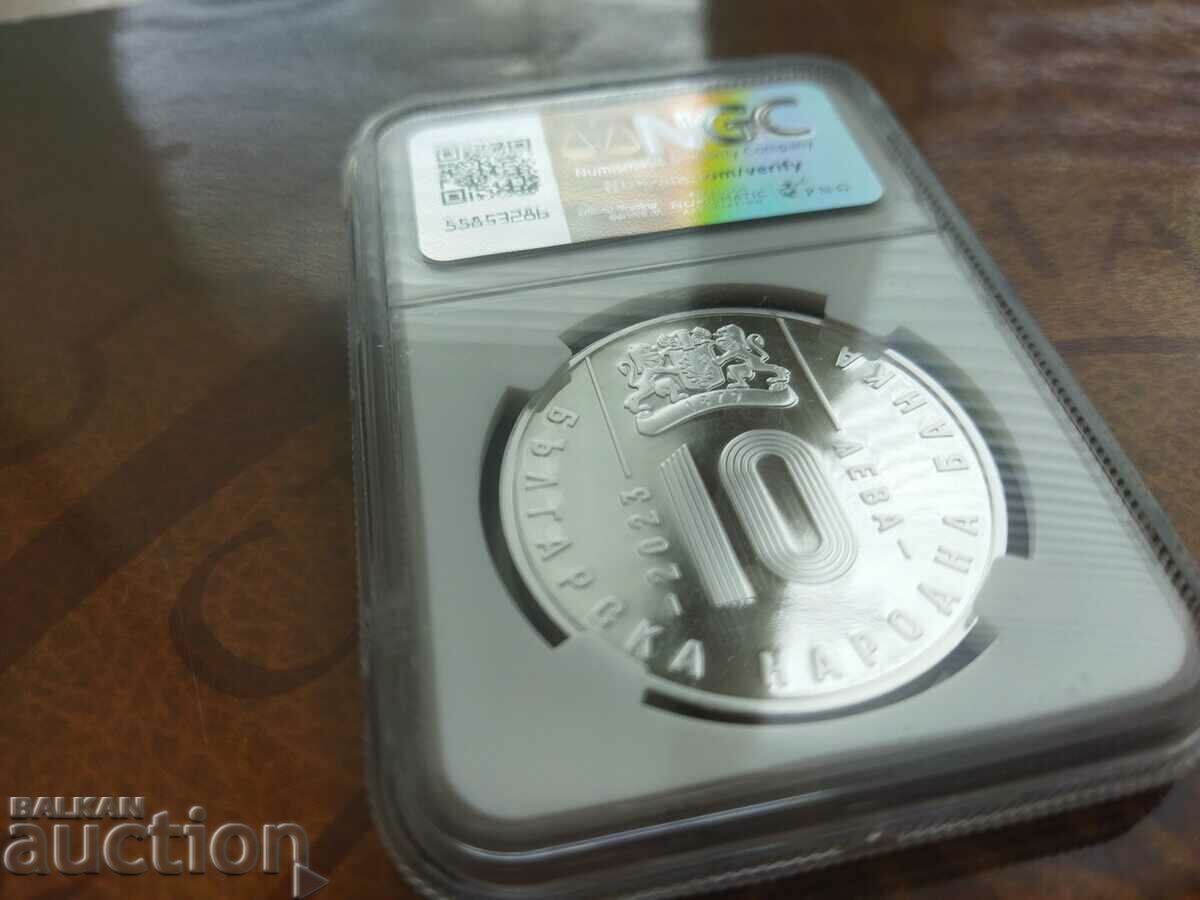 Bulgaria 10 leva coin from 2023. NGC UNC PF 69 - 6 Bulgaria 10 leva coin from 2023. NGC UNC PF 69 - 6