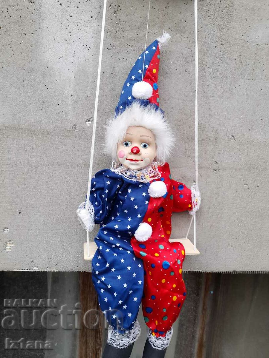 Old doll, clown with price 43.00 BGN | € 21.99 Old doll, clown with price 43.00 BGN | € 21.99