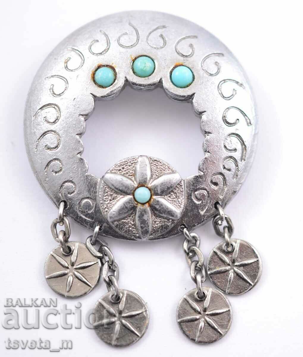 Auction Antique brooch for folk costume Auction Antique brooch for folk costume