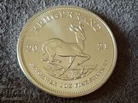 1 OZ Ounce South Africa 2021 Krugerrand Silver Coin