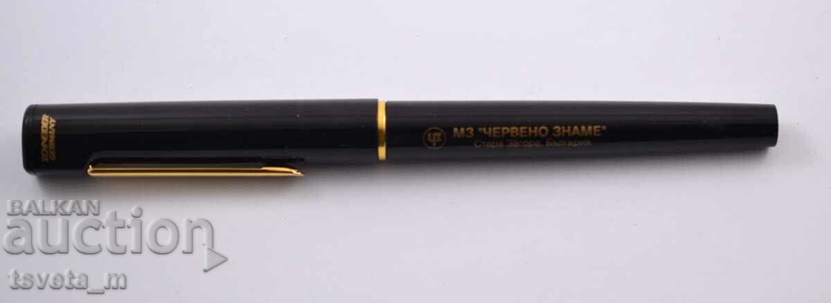Pen with SCHNEIDER refill, promotional MOH Red Flag