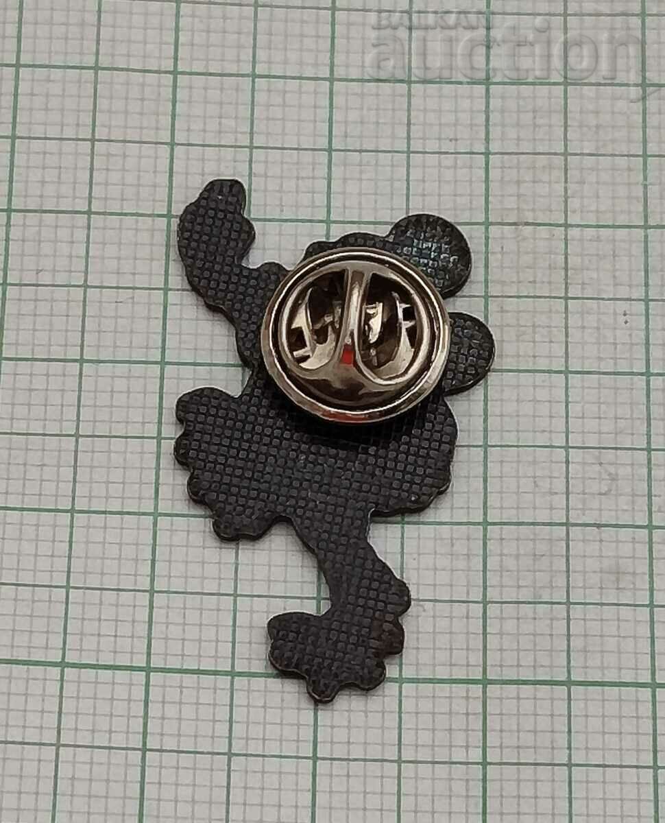 MICKEY MOUSE DISNEY BADGE PIN with price 4.00 BGN | € 2.05 MICKEY MOUSE DISNEY BADGE PIN with price 4.00 BGN | € 2.05