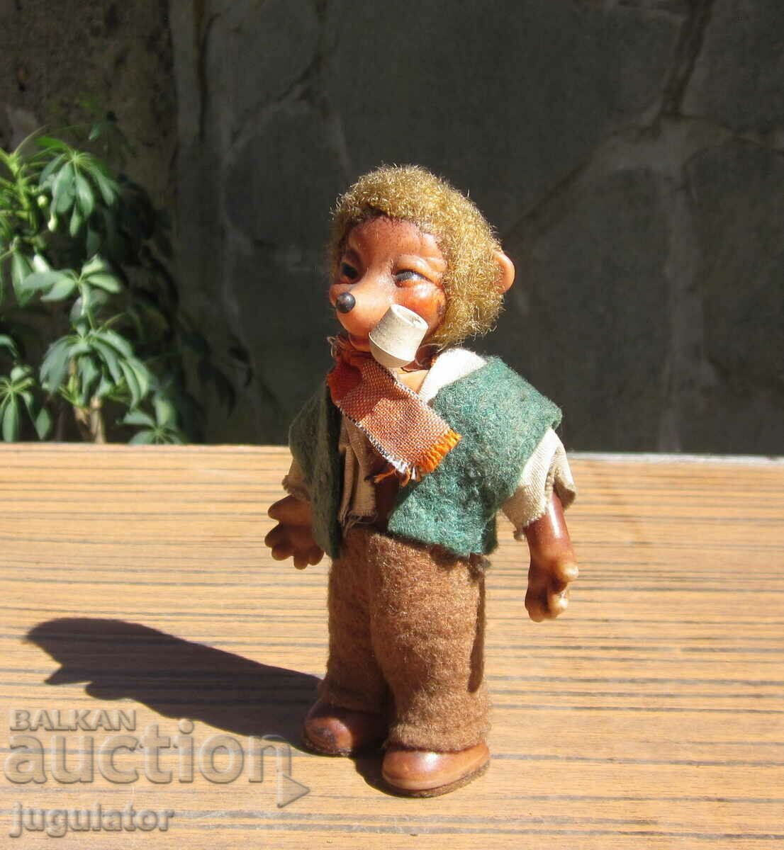 old Bulgarian rubber toy hedgehog doll from socialism with price 10.00 BGN | € 5.11