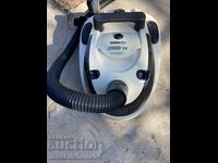 A working vacuum cleaner with a water filter