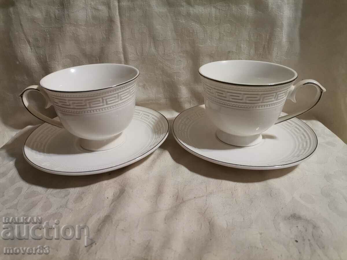Porcelain cups/plates. "MIGRA". Kit
