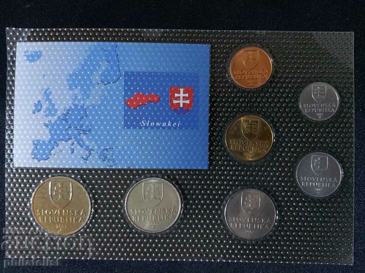 Auction  Complete set - Slovakia in crowns, 7 coins 2002-2007