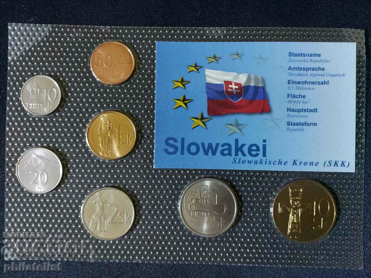 Complete set - Slovakia in crowns, 7 coins 2002-2007