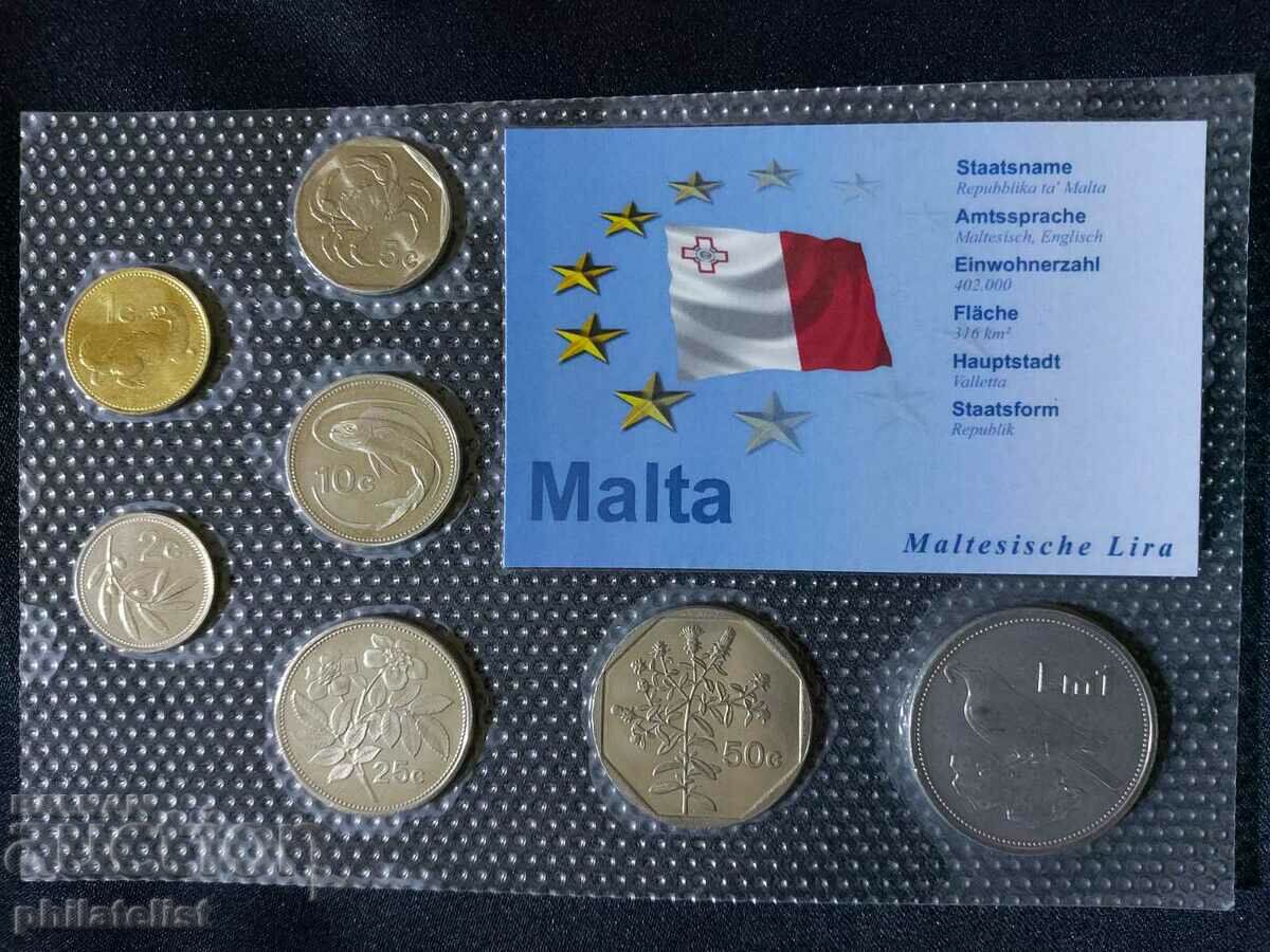 Μάλτα 2005-2007 - Ολοκληρωμένο σετ 7 νομισμάτων