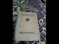 Pașaport german vechi 1954 Walter Cappi