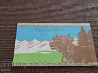 Old packaging of Szerencsi Tej chocolate