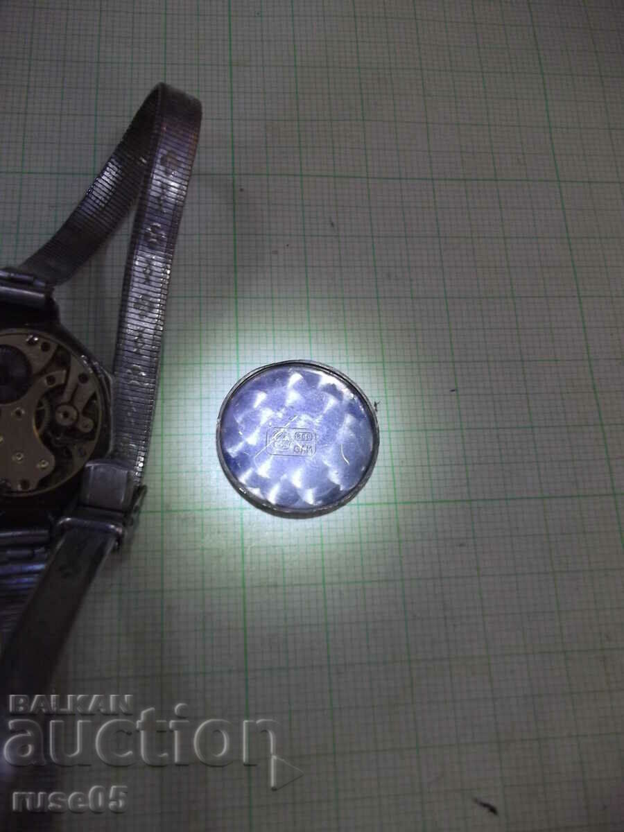 Old manual working women's watch with silver case - 6