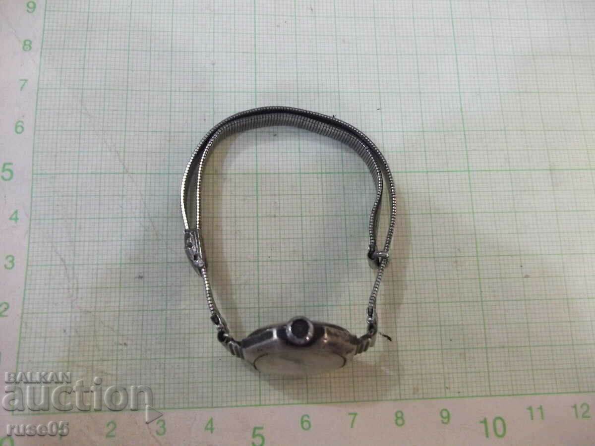 Old manual working women's watch with silver case - 7