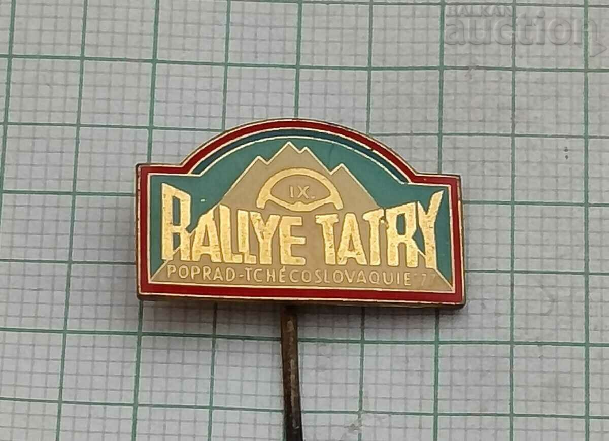 IX RALLY TATRY 1977 CZECHOSLOVAKIA BADGE