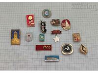 USSR BADGES MISCELLANEOUS LOT 14 NUMBERS #1
