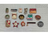 USSR BADGES MISCELLANEOUS LOT 15 NUMBERS #4