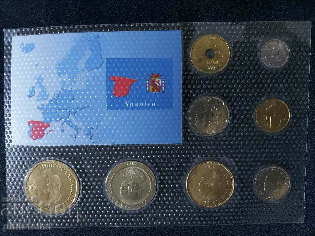 Auction  Spain 2000-2001 - Complete set of 8 coins